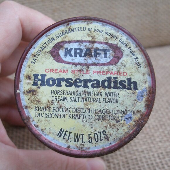 Vintage Kraft Horseradish Jar Metal Lid - Picture 12 of 16